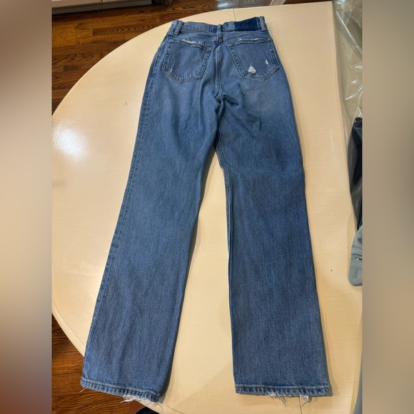 Abercrombie 90s Straight Ultra High Rise Jeans Curve Love - Picture 3 of 4